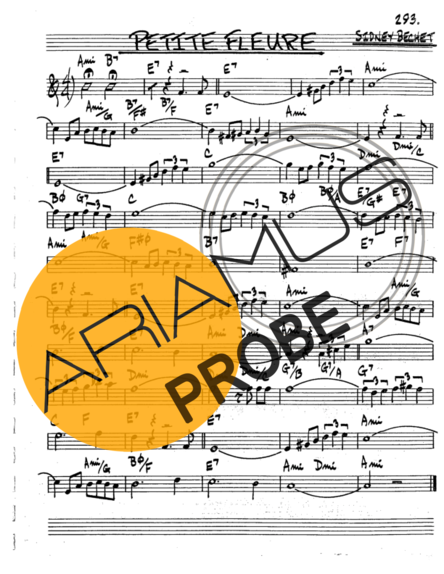 The Real Book of Jazz Petite Fleure score for Tenor-Saxophon Sopran (Bb)