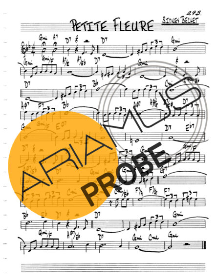 The Real Book of Jazz Petite Fleure score for Geigen