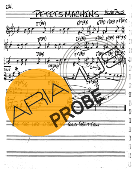 The Real Book of Jazz Petits Machins score for Tenor-Saxophon Sopran (Bb)