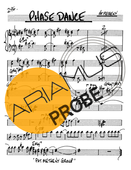 The Real Book of Jazz Phase Dance score for Alt-Saxophon