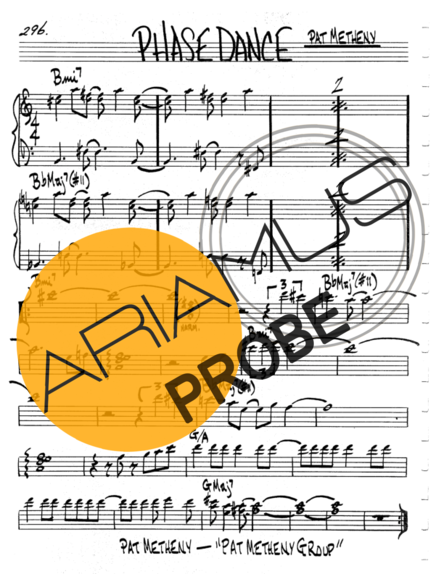 The Real Book of Jazz Phase Dance score for Keys