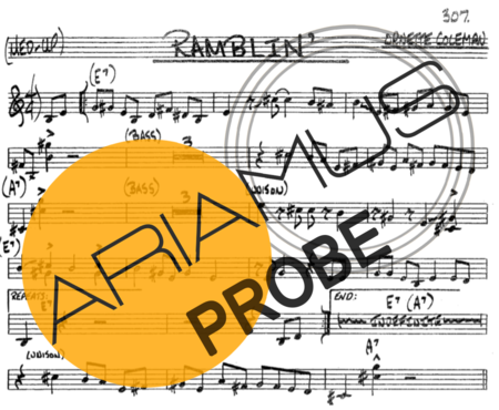 The Real Book of Jazz Ramblin score for Tenor-Saxophon Sopran (Bb)