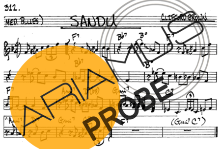 The Real Book of Jazz Sandu score for Trompete