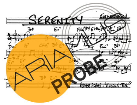 The Real Book of Jazz Serenity score for Alt-Saxophon