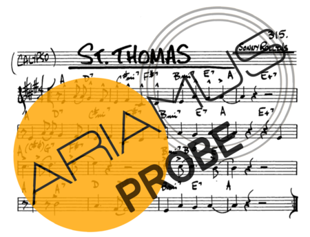 The Real Book of Jazz St Thomas score for Alt-Saxophon