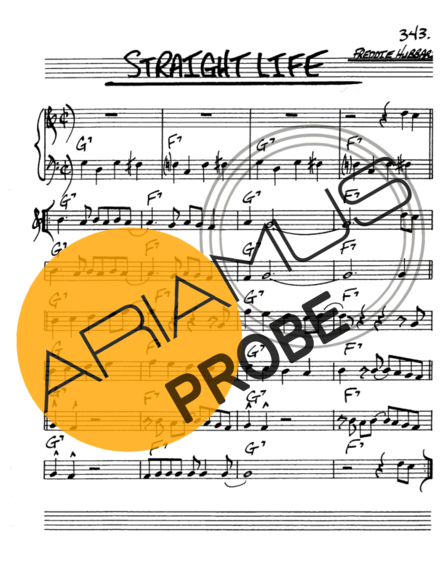 The Real Book of Jazz Straight Life score for Alt-Saxophon