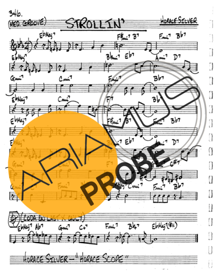 The Real Book of Jazz Strollin score for Tenor-Saxophon Sopran (Bb)
