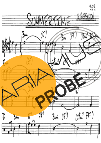 The Real Book of Jazz Summertime score for Klarinette (Bb)