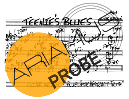 The Real Book of Jazz Teenies Blues score for Alt-Saxophon
