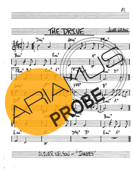 The Real Book of Jazz The Drive score for Trompete