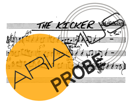 The Real Book of Jazz The Kicker score for Alt-Saxophon