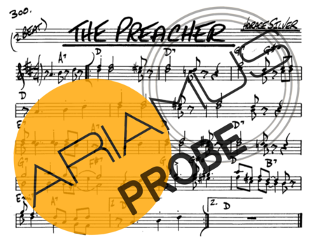 The Real Book of Jazz The Preacher score for Alt-Saxophon
