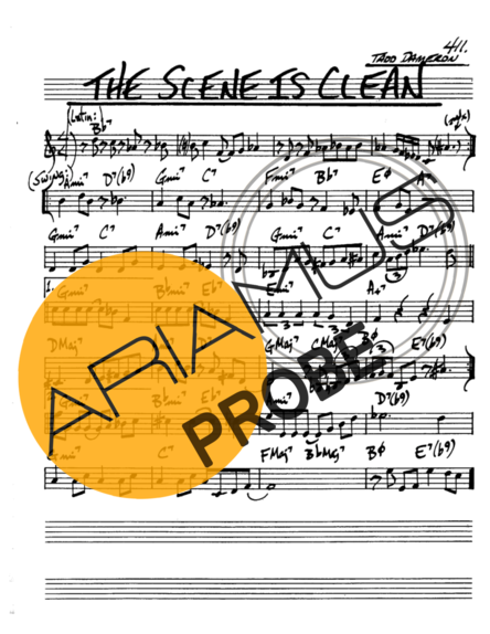 The Real Book of Jazz The Scene Is Clean score for Alt-Saxophon