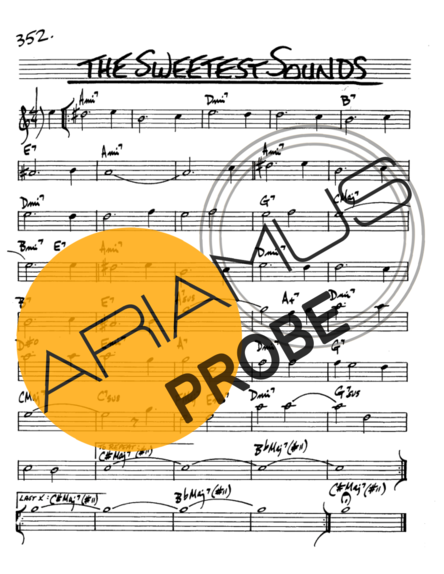 The Real Book of Jazz The Sweetest Sounds score for Alt-Saxophon