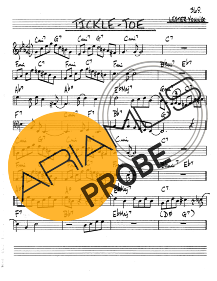 The Real Book of Jazz Ticke-Toe score for Tenor-Saxophon Sopran (Bb)