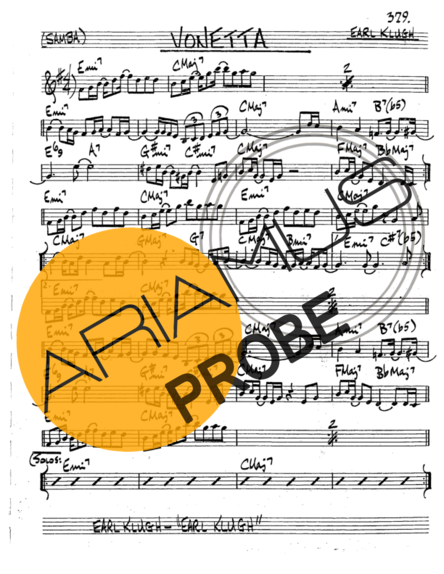 The Real Book of Jazz Vonetta score for Tenor-Saxophon Sopran (Bb)