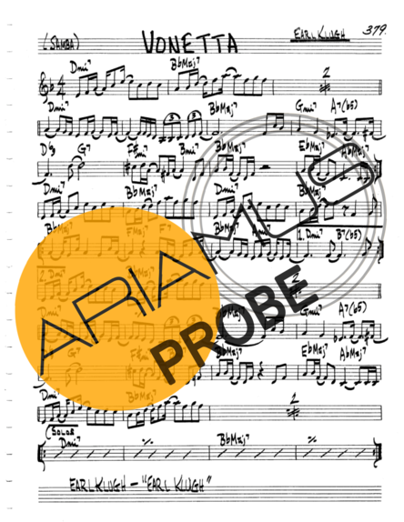 The Real Book of Jazz Vonetta score for Geigen
