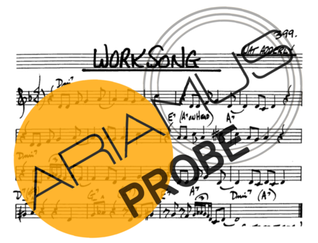 The Real Book of Jazz Worksong score for Alt-Saxophon
