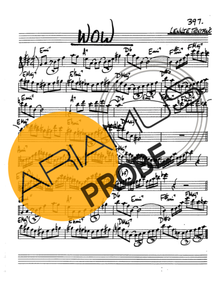 The Real Book of Jazz Wow score for Alt-Saxophon