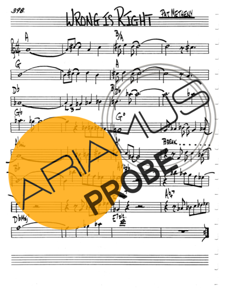 The Real Book of Jazz Wrong Is Right score for Keys