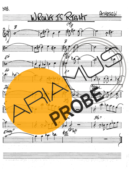 The Real Book of Jazz Wrong Is Right score for Tenor-Saxophon Sopran (Bb)