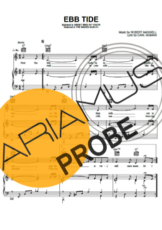 The Righteous Brothers Ebb Tide Partituren für Klavier