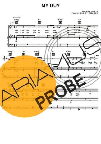 The Supremes My Guy score for Klavier