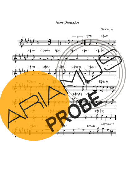 Tom Jobim Anos Dourados score for Alt-Saxophon