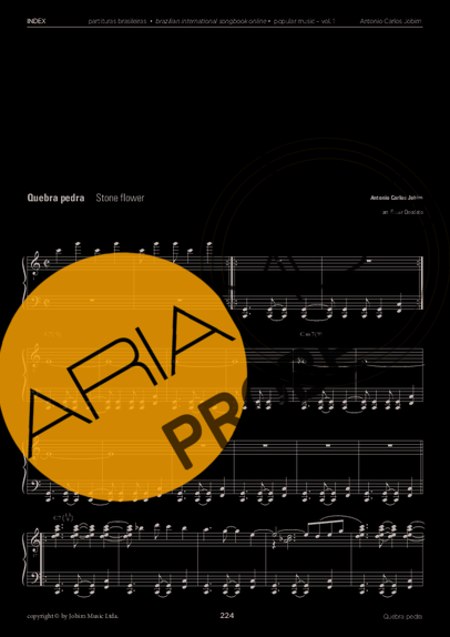 Tom Jobim Quebra Pedra score for Klavier