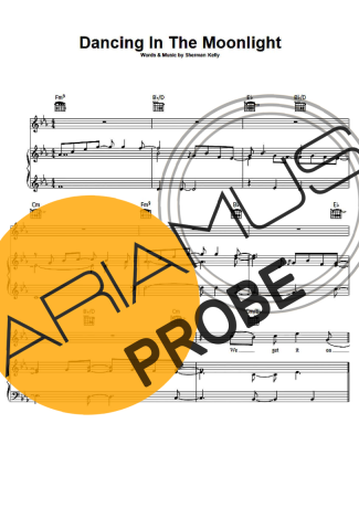 Toploader Dancing In The Moonlight Partituren für Klavier