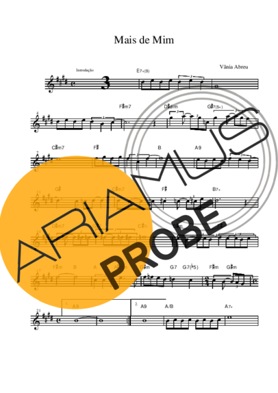 Vânia Abreu Mais de Mim score for Alt-Saxophon