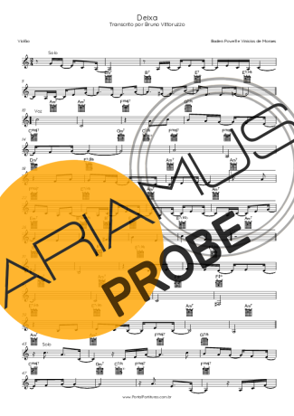 Vinicius de Moraes Deixa score for Akustische Gitarre