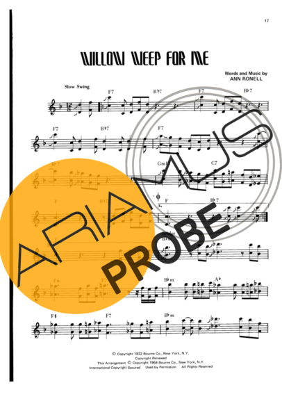 Wes Montgomery Willow Weep For Me score for Gitarre