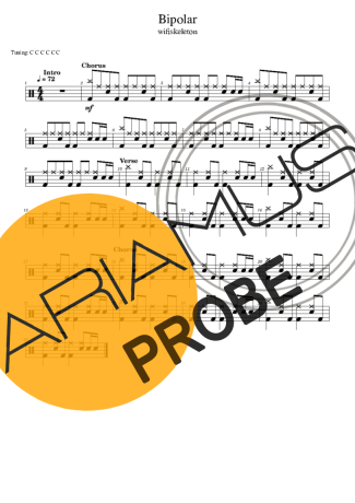 Wifiskeleton Bipolar score for Schlagzeug
