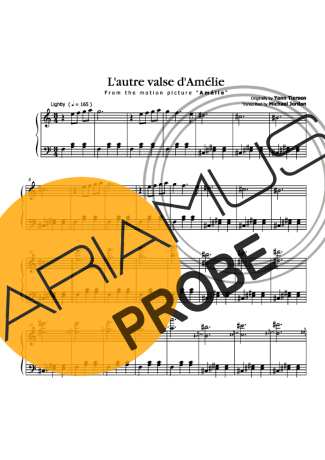 Yann Tiersen Lautre Valse DAmélie Partituren für Klavier