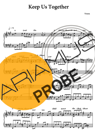 Yiruma Keep Us Together score for Klavier