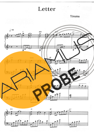 Yiruma Letter score for Klavier