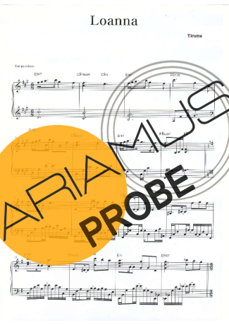 Yiruma Loanna score for Klavier