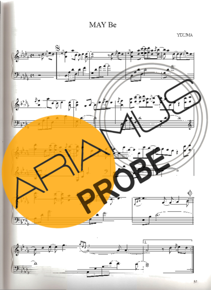 Yiruma MAY Be score for Klavier
