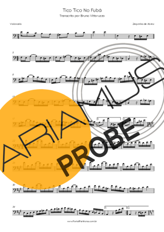 Zequinha de Abreu Tico-Tico no Fubá score for Cello